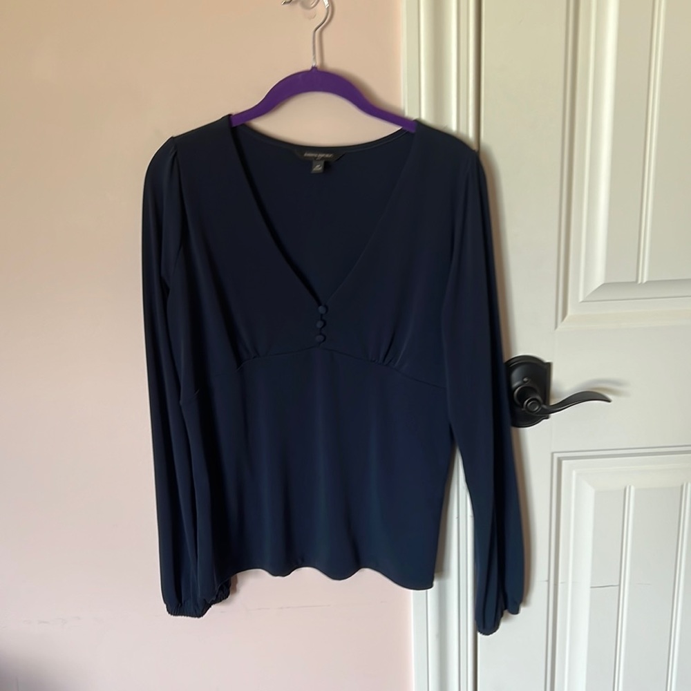 Navy blouse